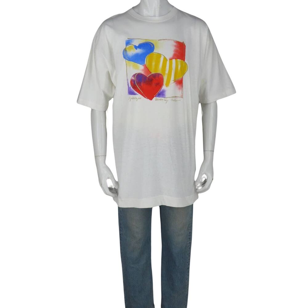 Vintage Giorgio Beverly Hills Valentine Heart Tee XL